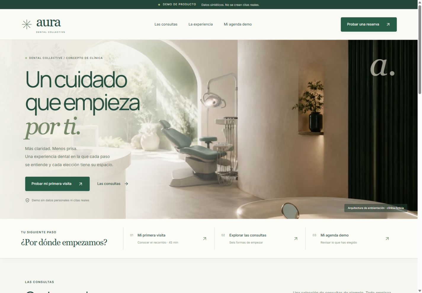 Captura de Aura Dental Collective
