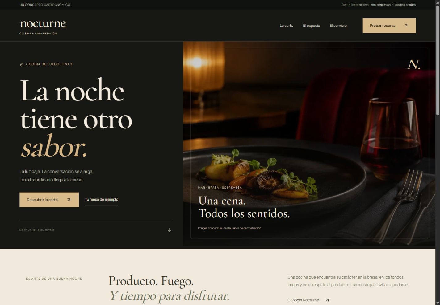 Captura de Nocturne Restaurante